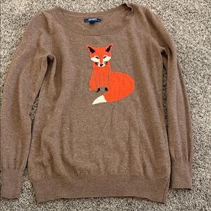 Old Navy Brown Sweater with Fox Design